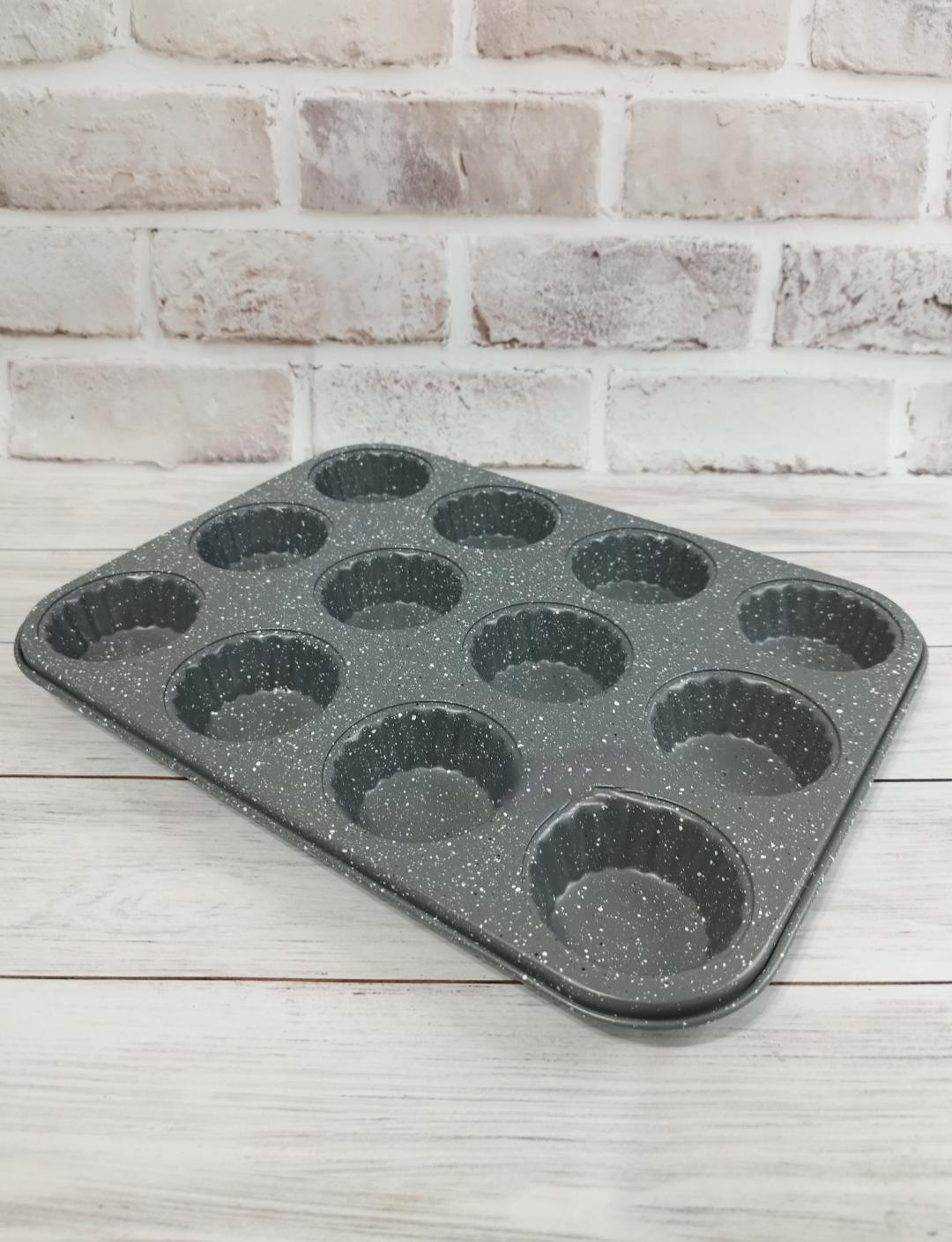 Форма для випічки кексів A-Plus 1145 вуглецева сталь 36 см (1145)