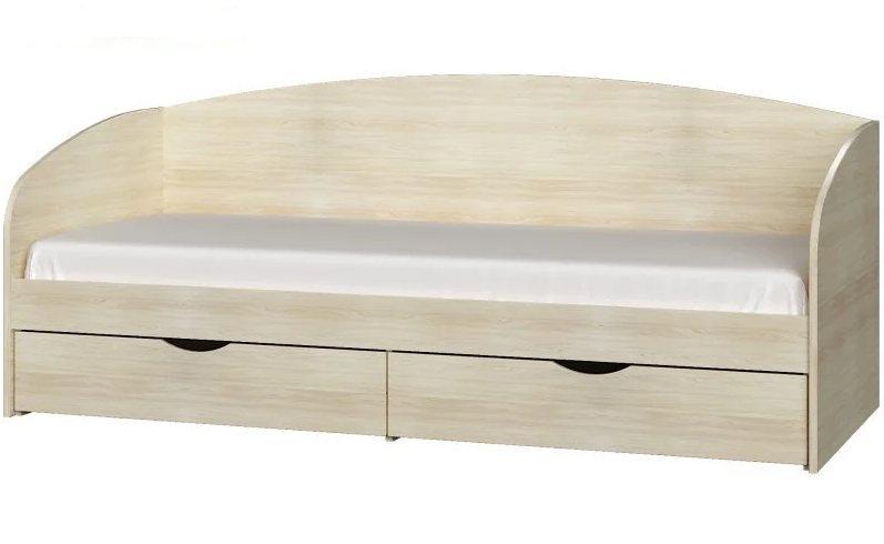 Кровать односпальная Эверест Комфорт Дуб молочный (EVR-2338)