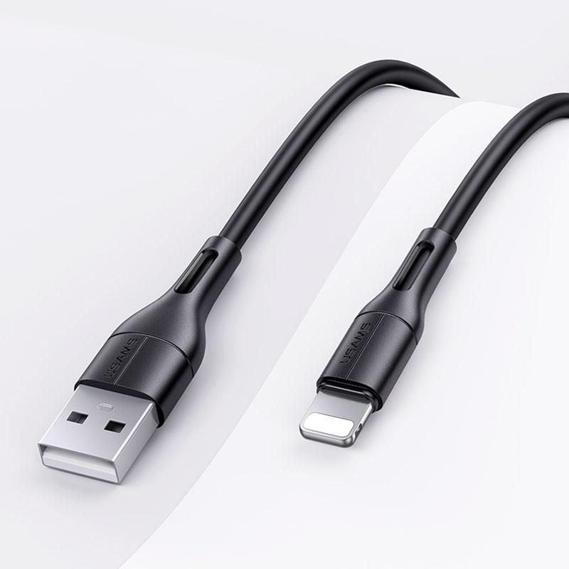 Кабель дата Usams US-SJ500 U68 USB to Lightning 1 м Черный (00000051933_2) - фото 2