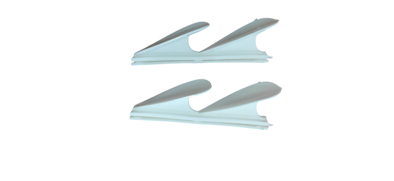 Спойлер дворника Лепестки Белый (04347)