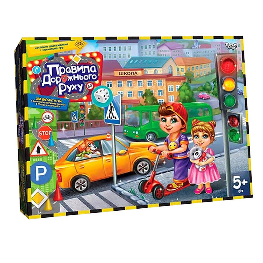 Настільна гра-бродилка Danko Toys Правила дорожнього руху G-PDD-02U 2 в 1 (RLT33733)