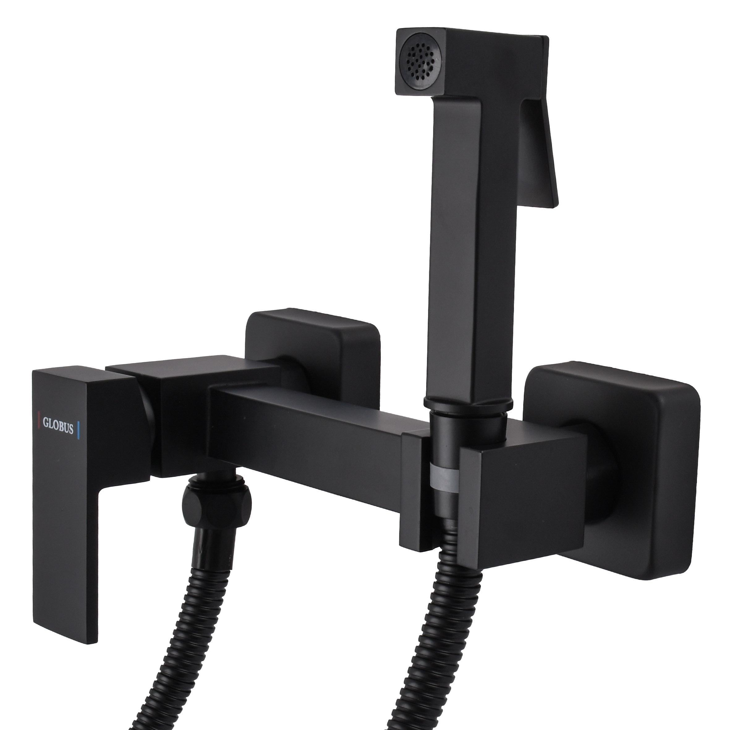 Смеситель гигиенический Globus Lux Niagara GLN-5-106MIX-BB Черный (000022014)
