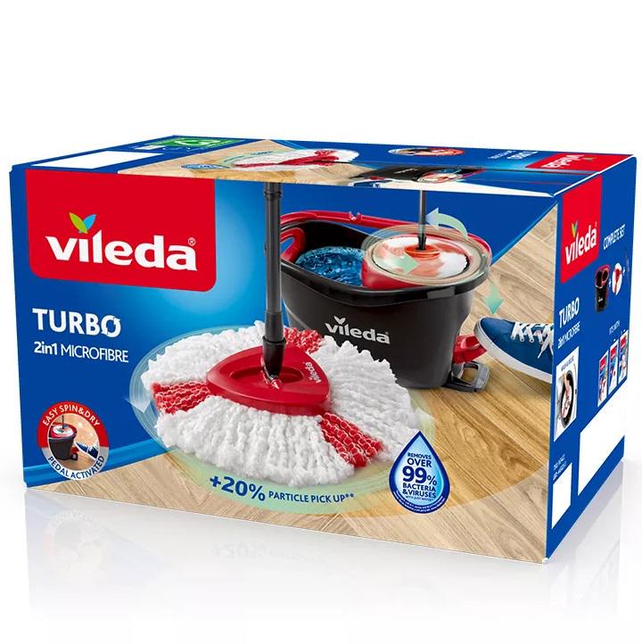 Набір для прибирання Vileda Easy Wring&Clean Turbo (163422) (30067320) - фото 7 Набір для прибирання Vileda Easy Wring&Clean Turbo (163422) (30067320) - фото 7