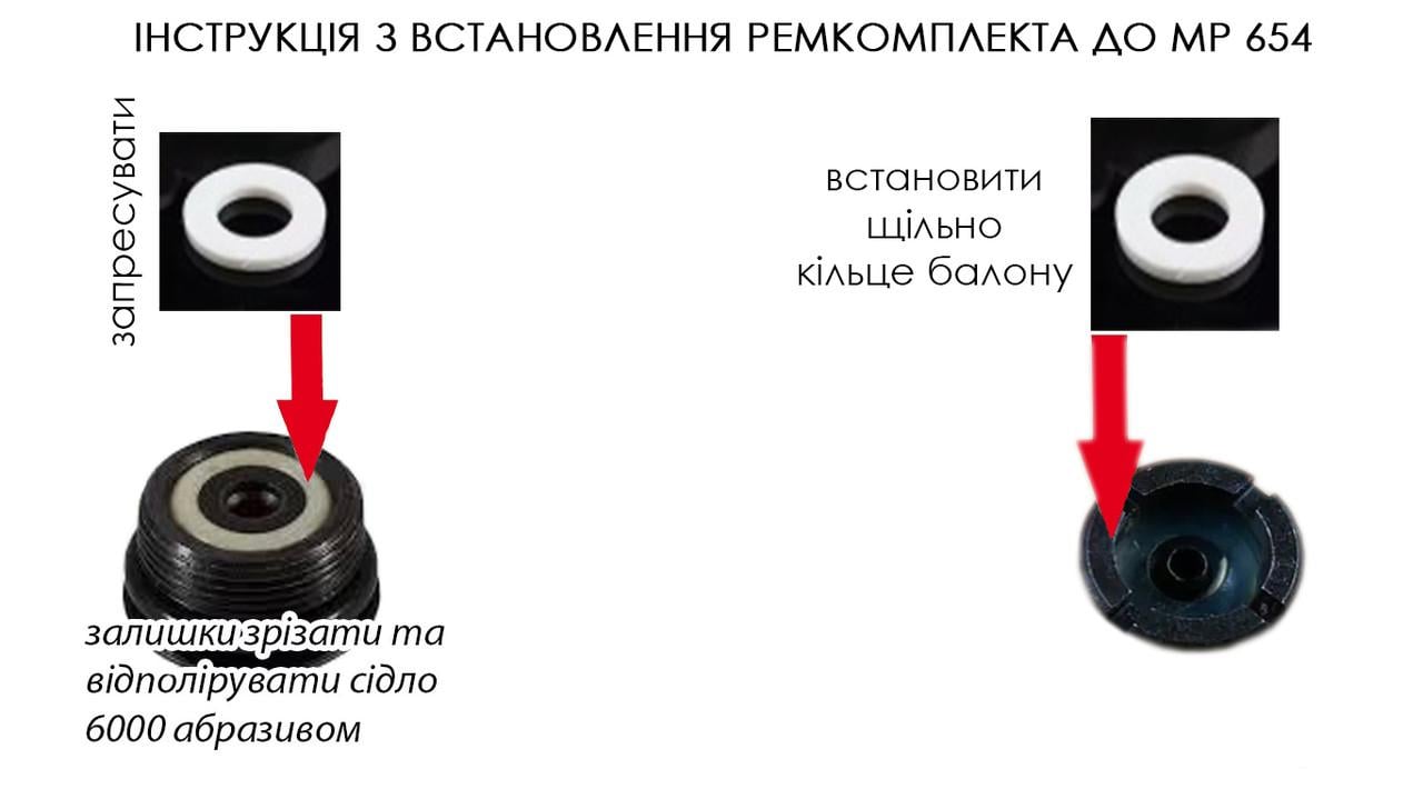 Ремкомплект HGP до МР-654К 5 кілець - фото 2