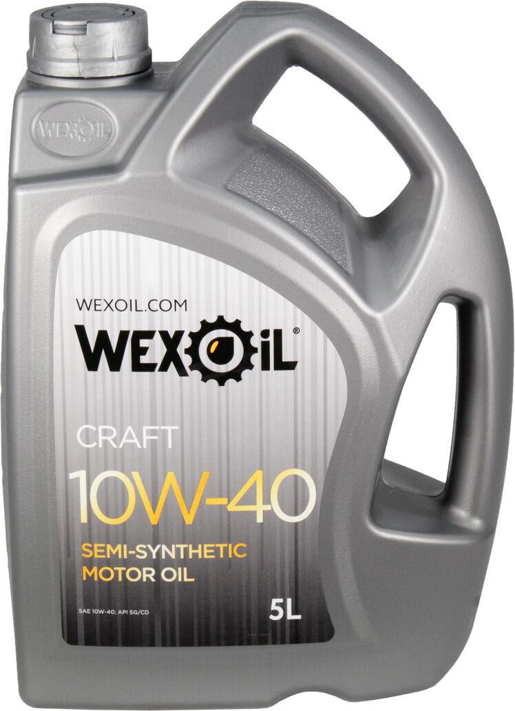 Моторна олива Wexoil Craft Sg/cd бензин/дизель 10W-40 5 л (1401119)