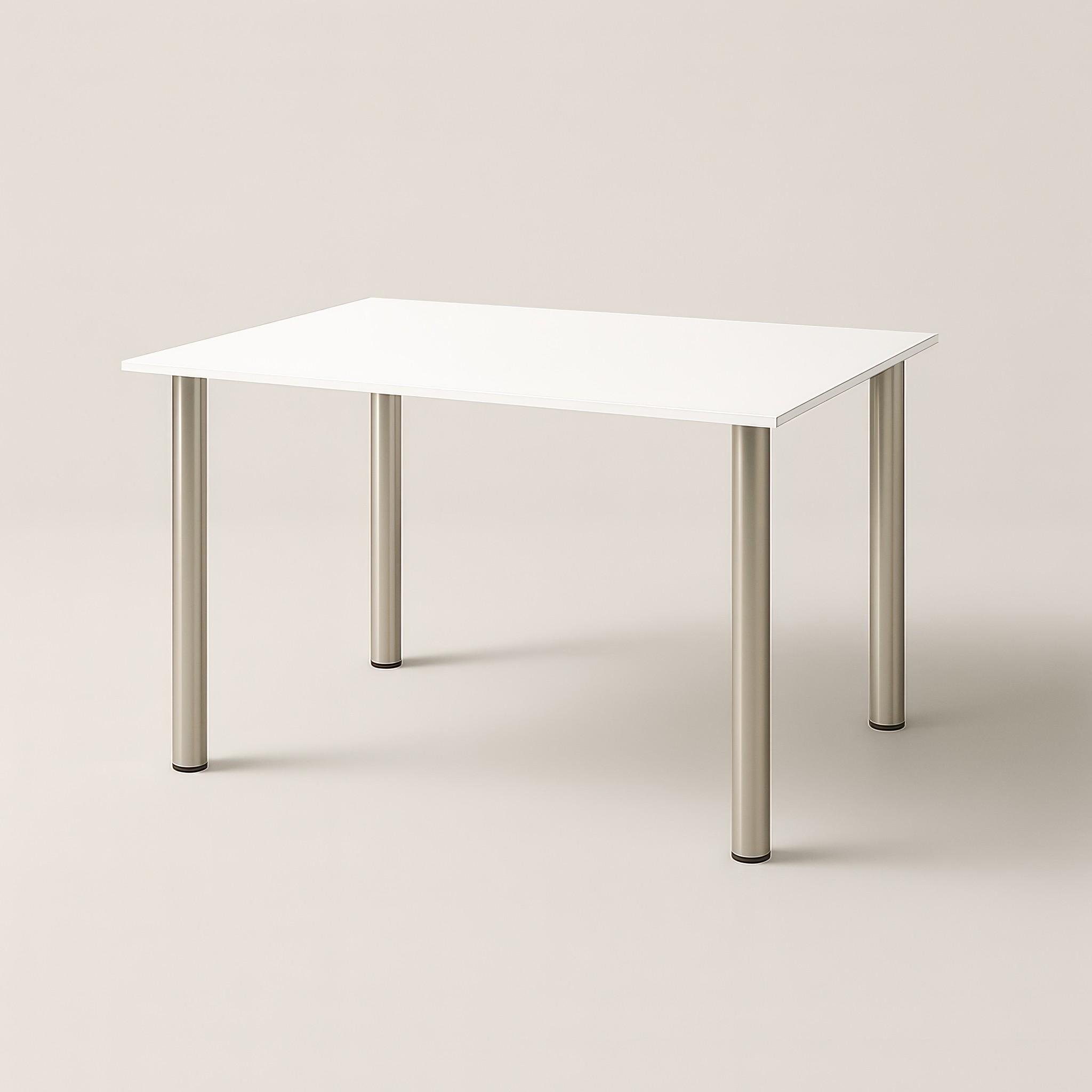 Обеденный стол Optima 1020х690х750 мм Белый/Сатин - фото 2