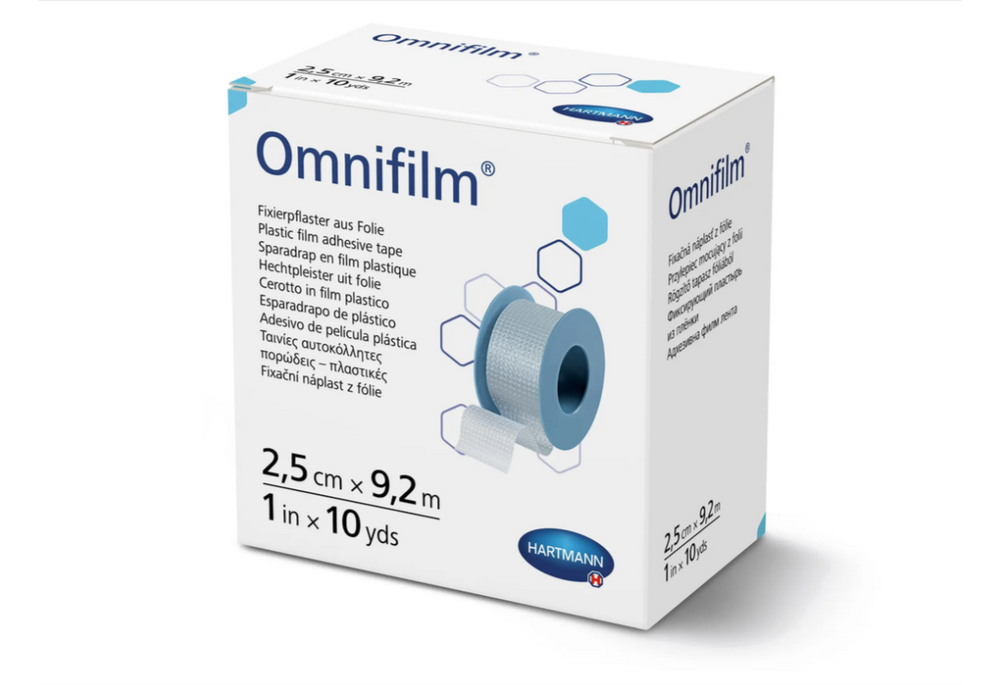 Пластырь фиксирующий Omnifilm из прозрачной пленки 2,5 см х 9,2 м (COM10117) Пластырь фиксирующий Omnifilm из прозрачной пленки 2,5 см х 9,2 м (COM10117)