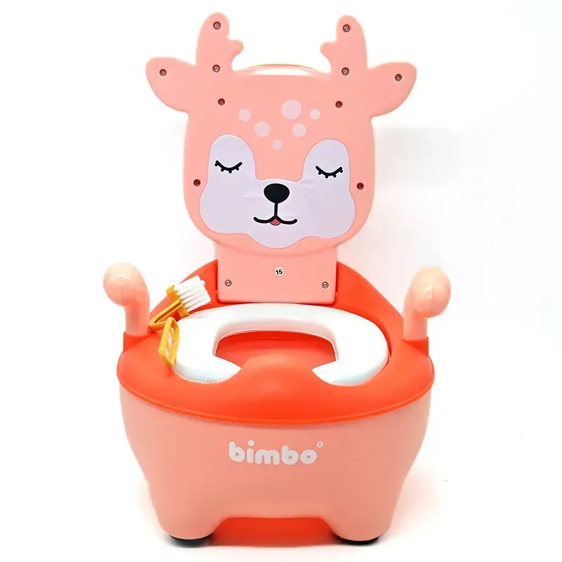 Горщик дитячий з м'яким сидінням Bimbo L-15609 спинка/знімний резервуар Оленя (L-15609) Горщик дитячий з м'яким сидінням Bimbo L-15609 спинка/знімний резервуар Оленя (L-15609)