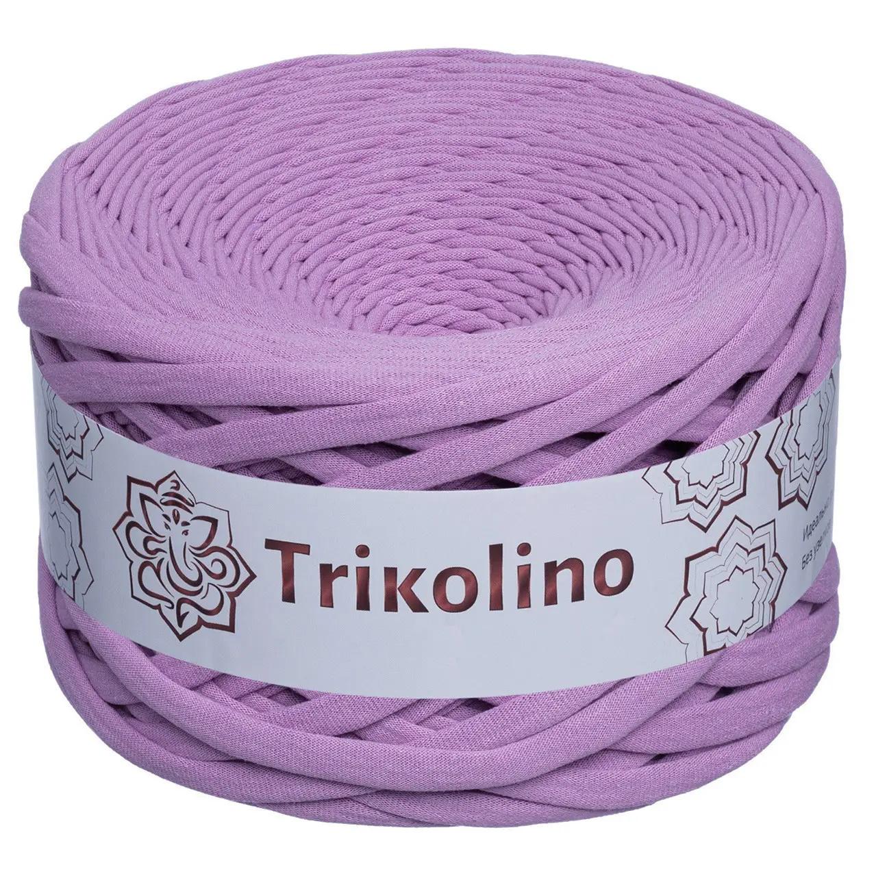 Пряжа трикотажная Trikolino 7-9 мм 100 м Лаванда