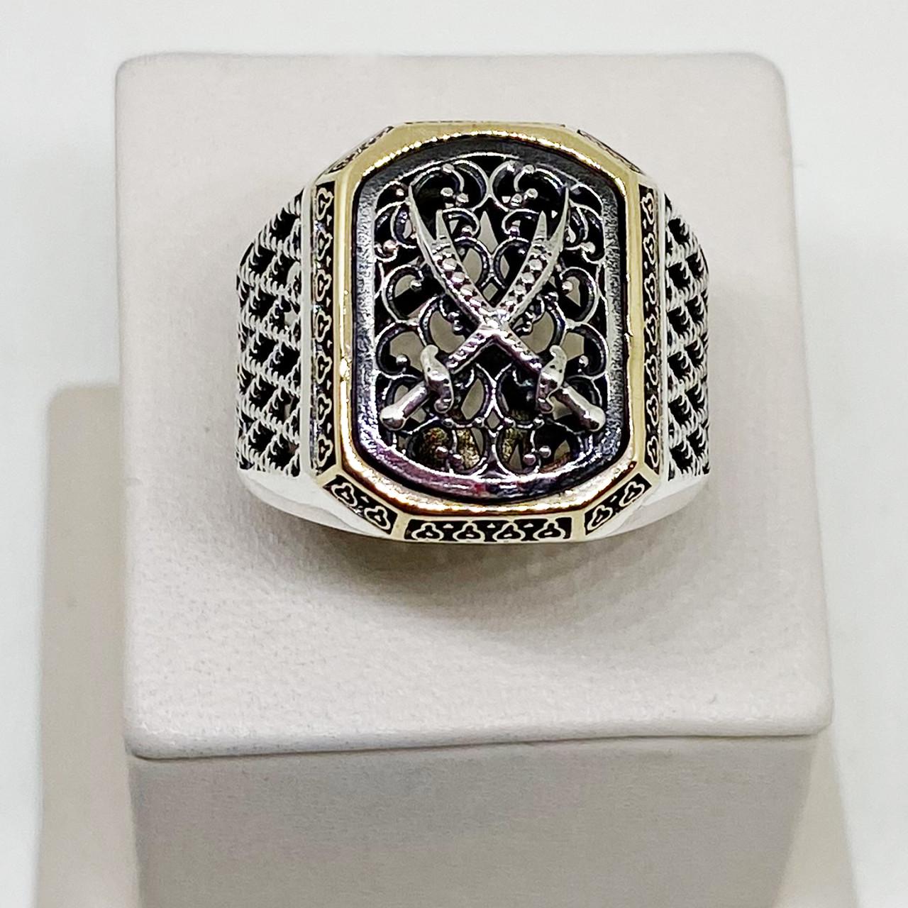 Перстень серебряный Мечи р. 22 13,73 г (1809334631)