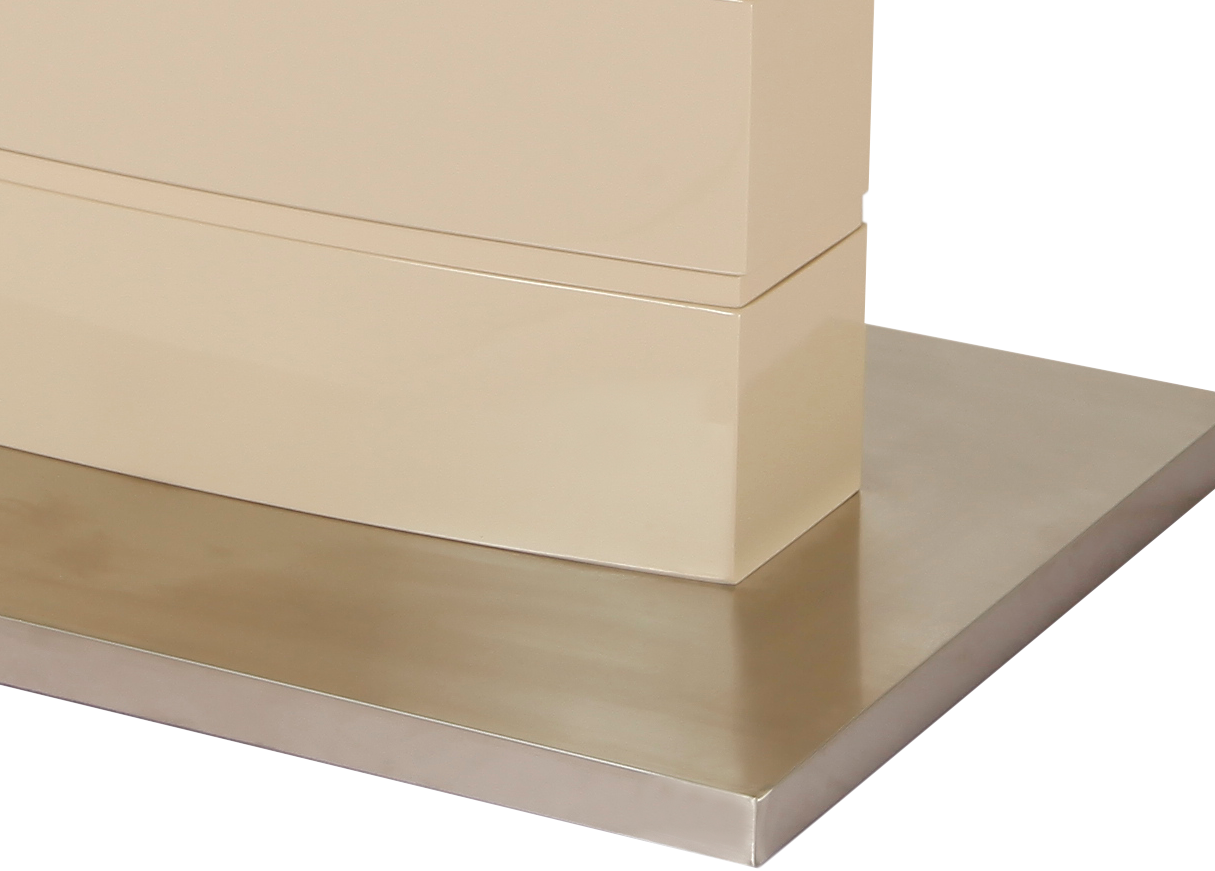 Стол обеденный раскладной GT K-6106 140-180x80x76 см Beige - фото 7 Стол обеденный раскладной GT K-6106 140-180x80x76 см Beige - фото 7