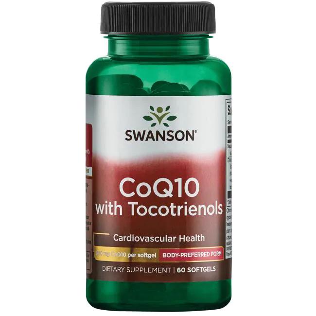 Натуральная добавка Swanson CoQ10 with Tocotrienols 200 мг 60 капс. (7251)