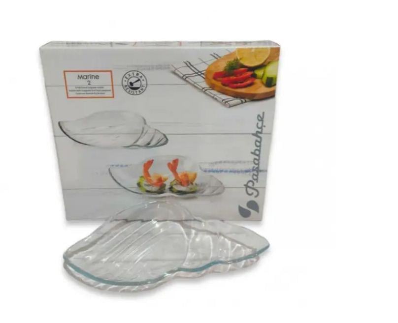 Набор стеклянных тарелок Pasabahce Marine 10654 2 шт. 217 мм
