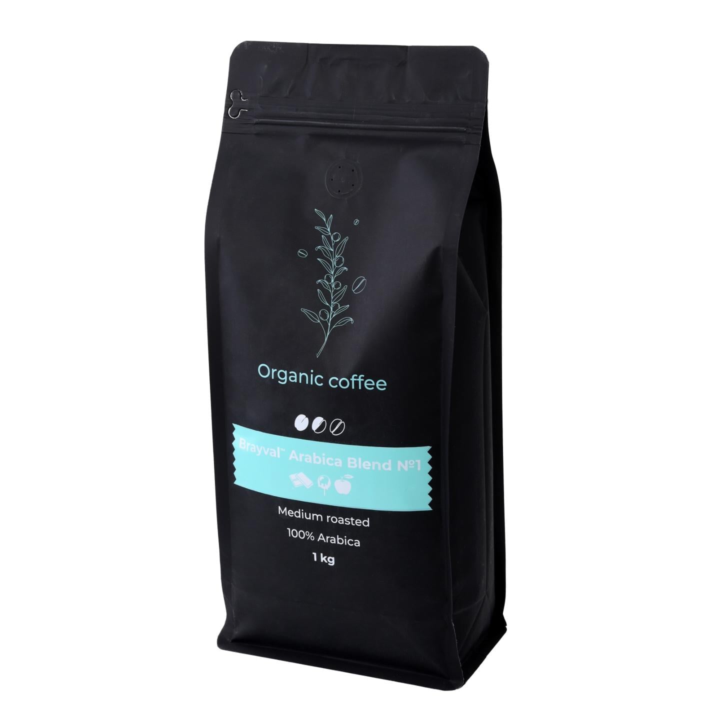Кофе в зернах Brayval-coffee 100% Arabica blend №1 1 кг (1986)
