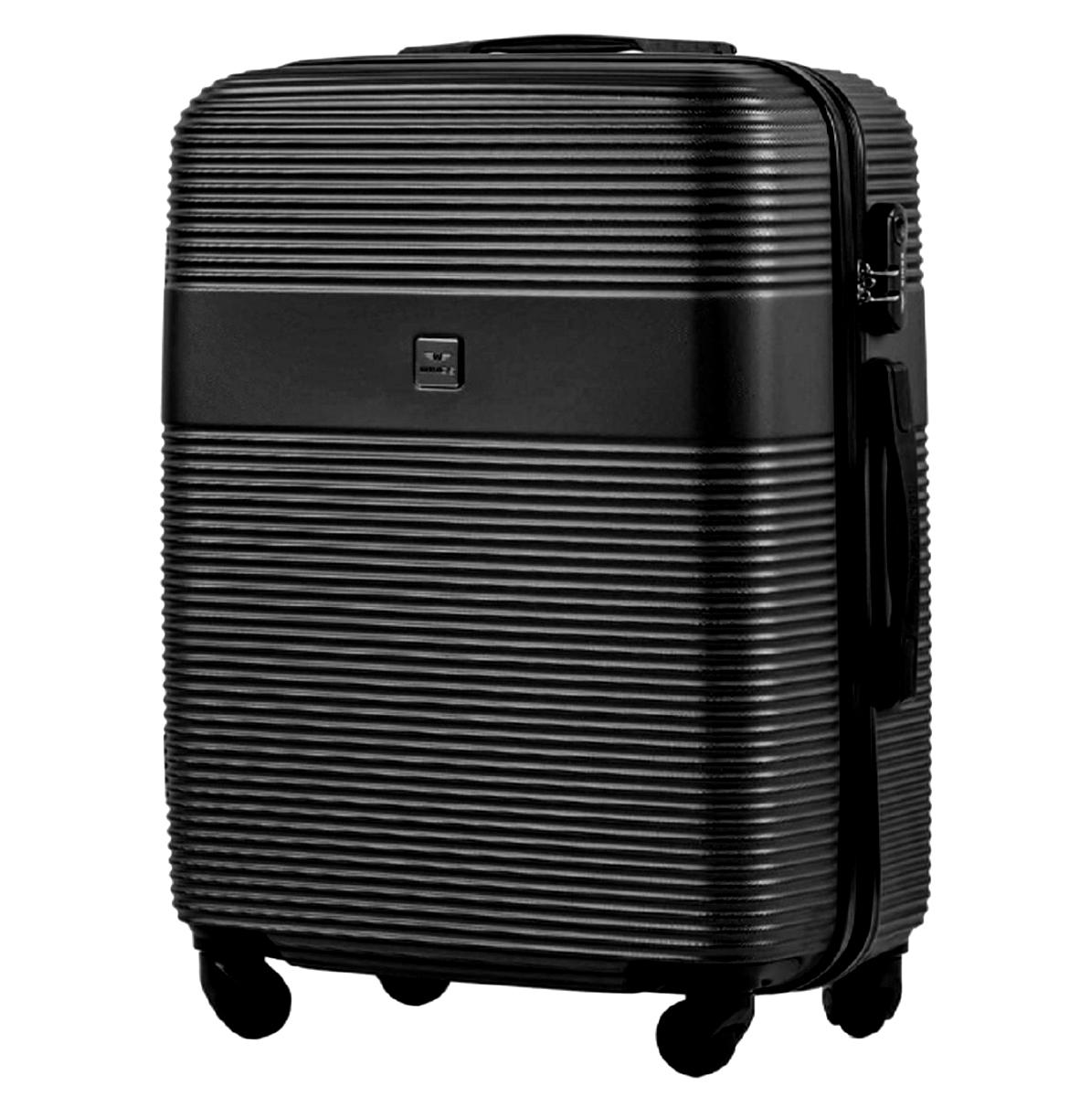 Чемодан Wings 5398 маленький пластиковый Черный (Wp00595)