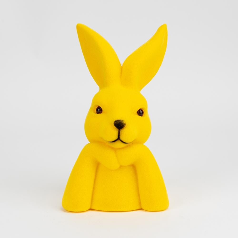 Фигурка флоковая Пасхальный зайчик 25 см (12025-019)