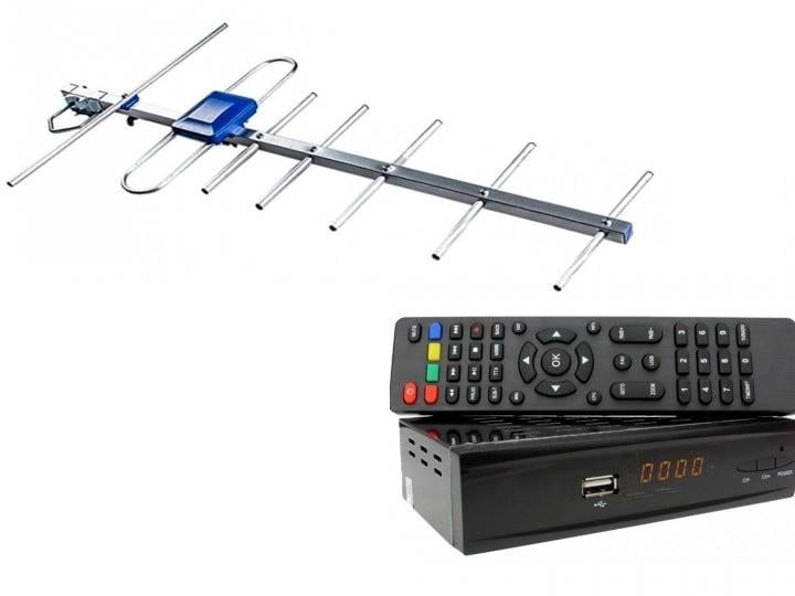 Комплект DVB-S2/T2 тюнер комбинированный Combo DVB-S2/T2/антенна внешняя Eurosky Favorit с усилителем 55 к Комплект DVB-S2/T2 тюнер комбинированный Combo DVB-S2/T2/антенна внешняя Eurosky Favorit с усилителем 55 к