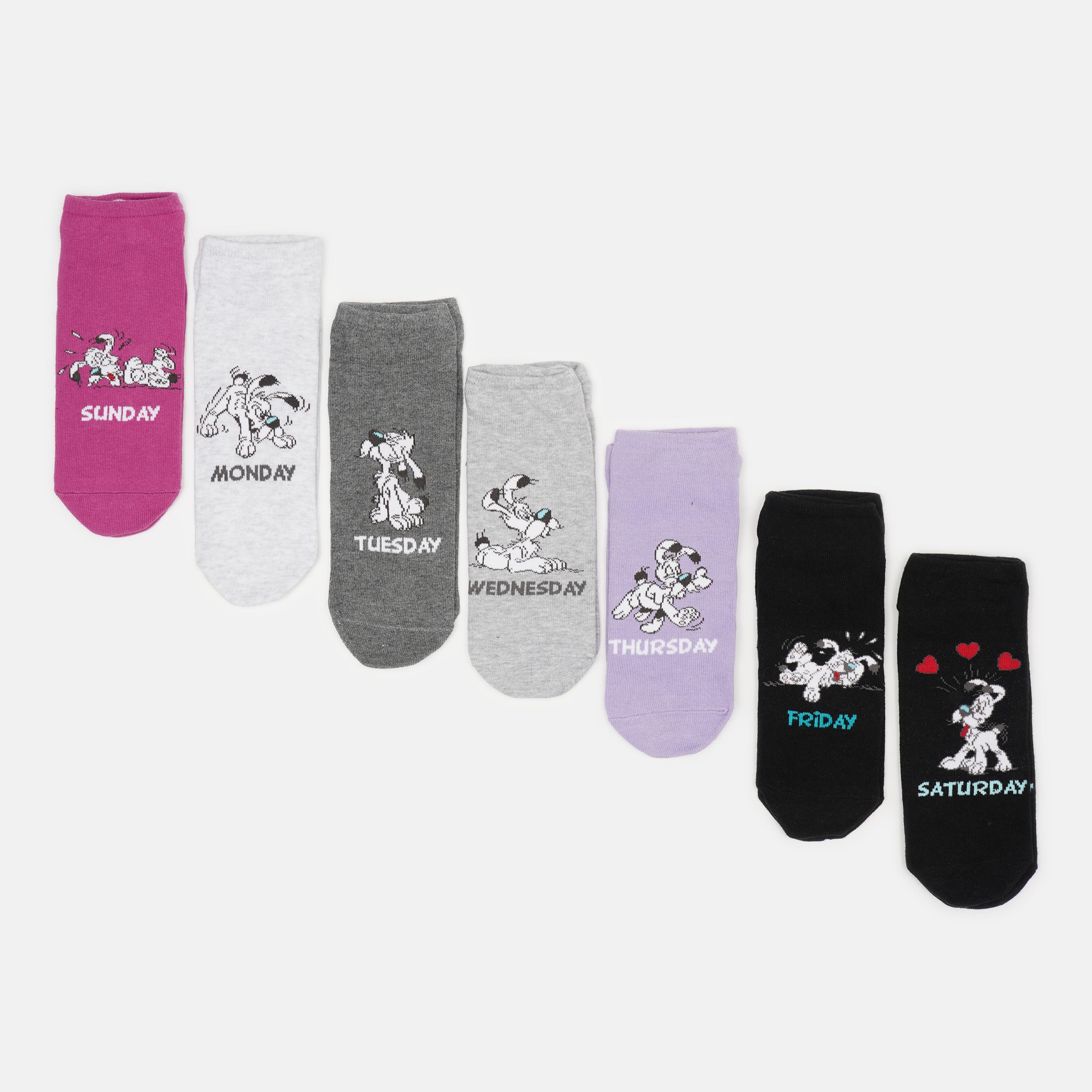 Носки C&A 7 пар р. 39-42 Серый/Черный/Сиреневый (22488574)