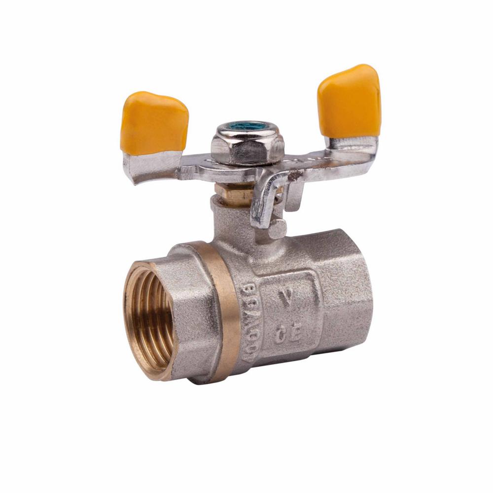 Кран-бабочка шаровая Valve 1/2" ВР SV602G15 для газа
