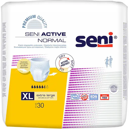 Підгузки-труси для дорослих Seni Active Normal Extra Large 120-160 см 30 шт.