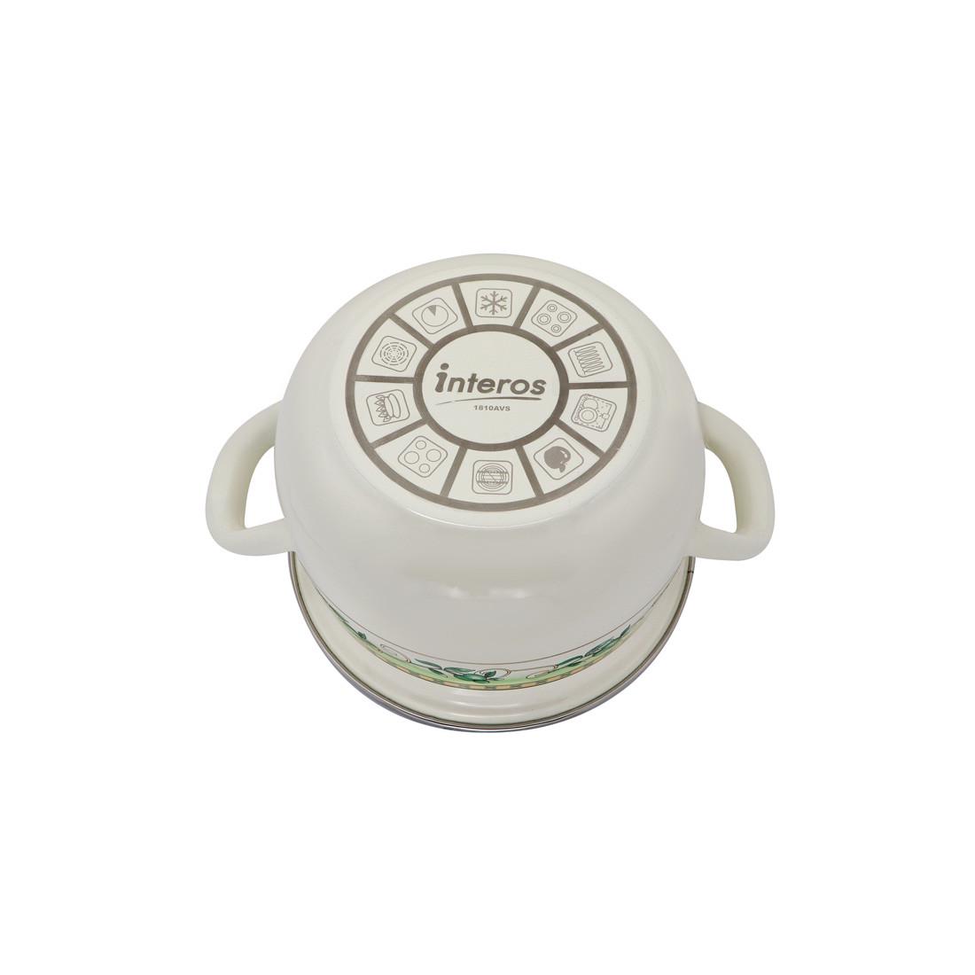 Набор кастрюль Interos Юлиана 3 шт. эмалированные - фото 3