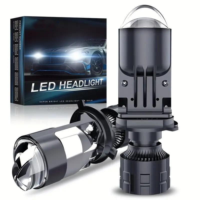 Автомобильные BI-LED мини-линзы Stella H4 с двойным светом 12-24 В (S84TN)