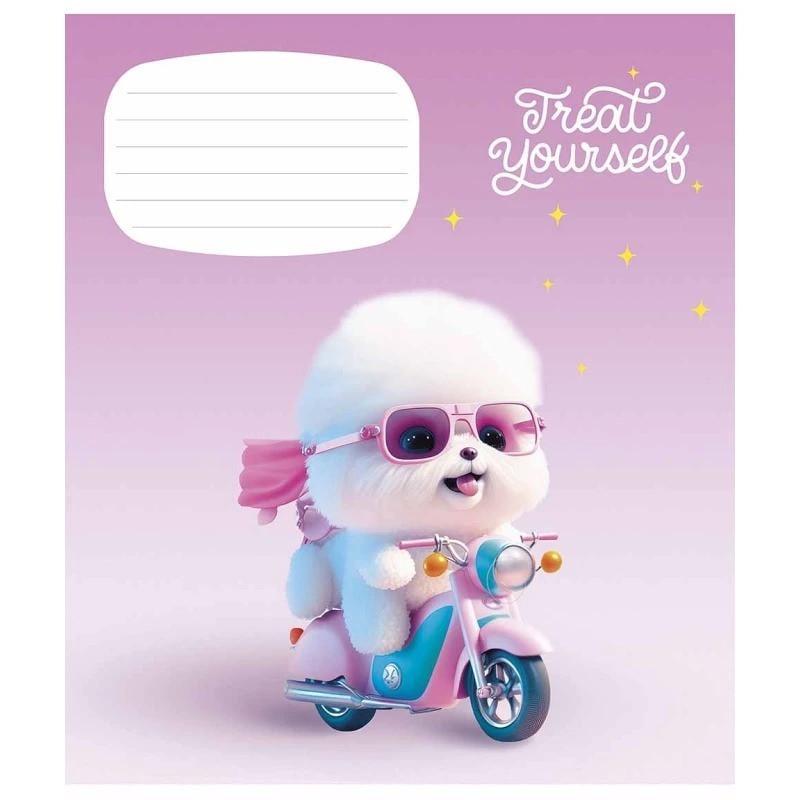 Зошит учнівський "Cute little animals" 012-3333K-3 в клітинку 12 аркушів