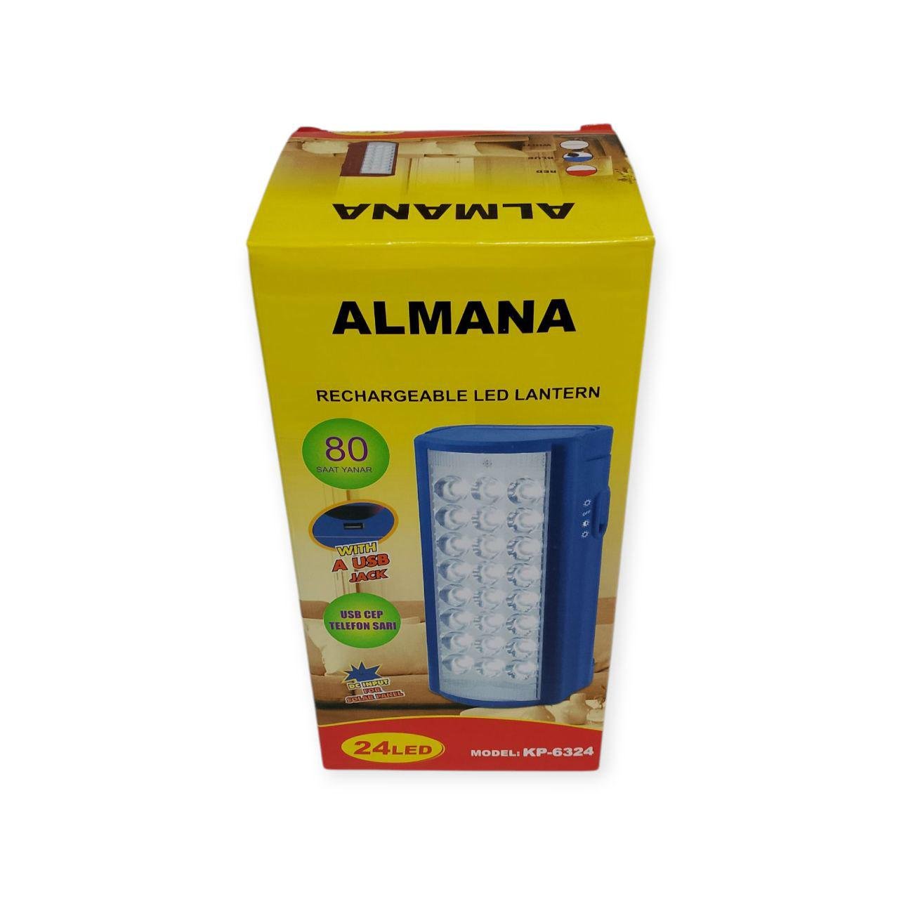 Фонарь аккумуляторный Almаna КР- 6324 24 SMD LED Красный (КР-6324) - фото 4 Фонарь аккумуляторный Almаna КР- 6324 24 SMD LED Красный (КР-6324) - фото 4