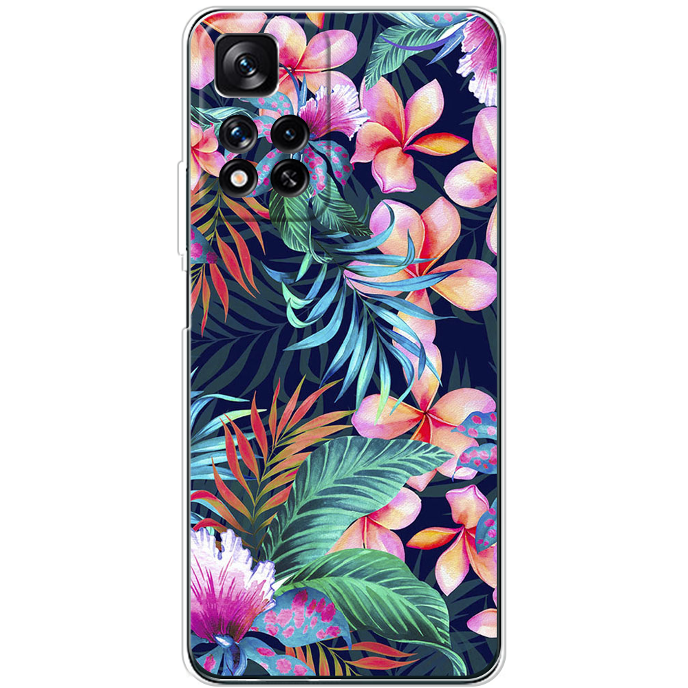 Чохол BoxFace Xiaomi Redmi Note 11 Pro Plus 5G flowers in the tropics Прозорий силікон (44441-up1971-44441)