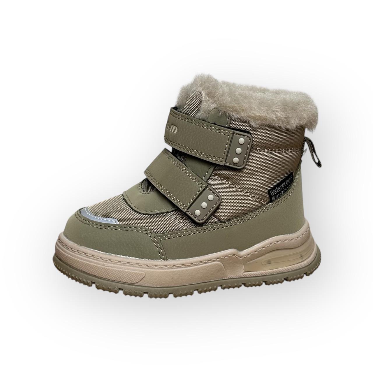 Сапоги детские зимние для мальчика ТОМ.М с подсветкой р. 24/15,5 см Хаки (29786232) - фото 2