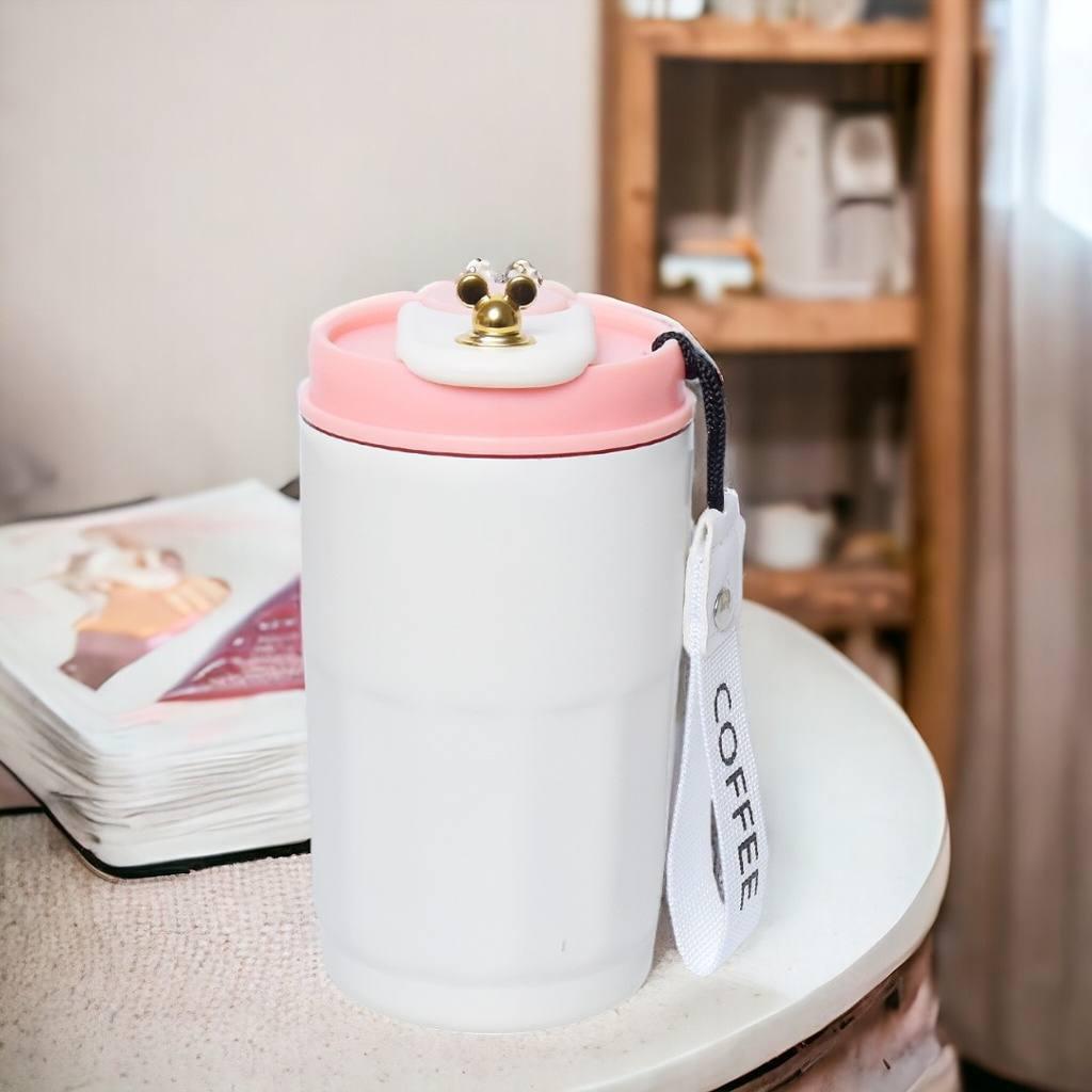 Термокружка Happy Life Coffee из нержавеющей стали 400 мл Белый с розовым (2780916014) - фото 3 Термокружка Happy Life Coffee из нержавеющей стали 400 мл Белый с розовым (2780916014) - фото 3