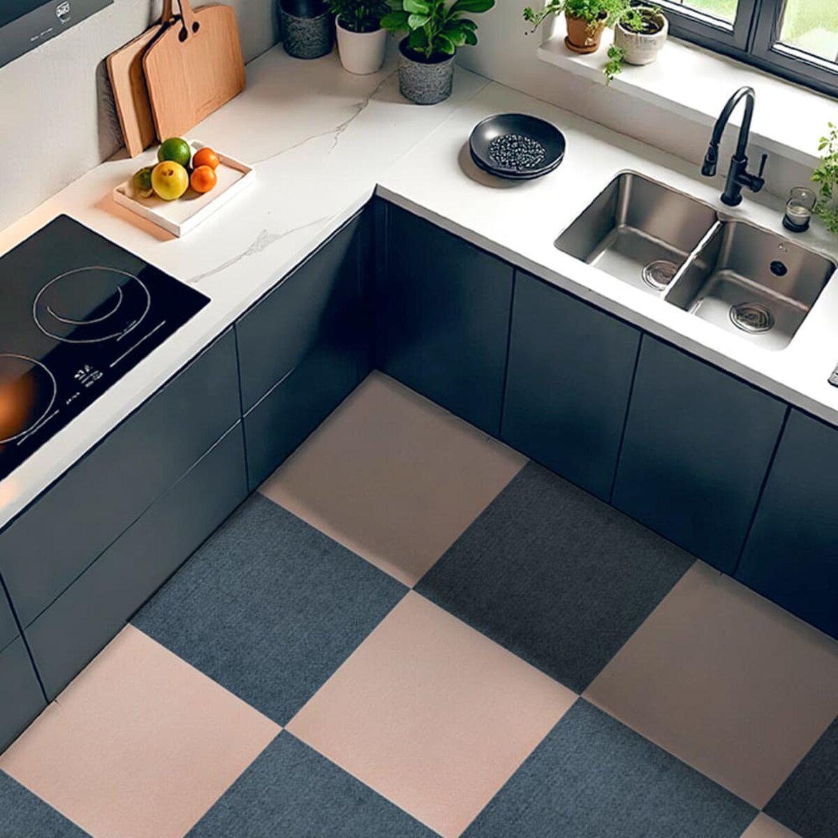 Плитка самоклеюча під ковролін 600х600х4,5 мм Молочний (SW-00002483) - фото 7