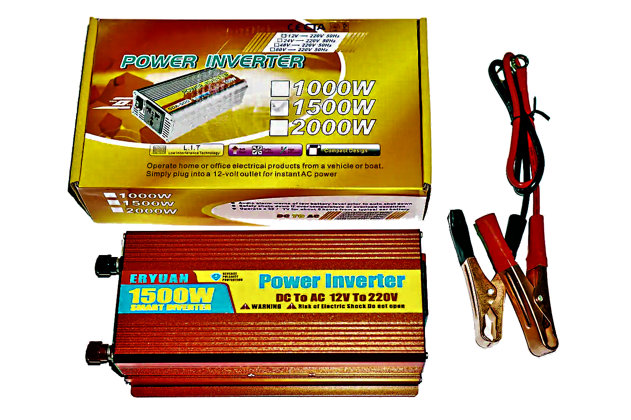 Инвертор автомобильный 12V-220V 1500W преобразователь напряжения Eryuan (1317) - фото 9 Инвертор автомобильный 12V-220V 1500W преобразователь напряжения Eryuan (1317) - фото 9