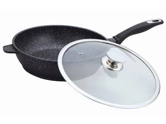 Сковорода з кришкою Bohmann BH 1300-28 MRB з антипригарним покриттям (1300-28) - фото 3