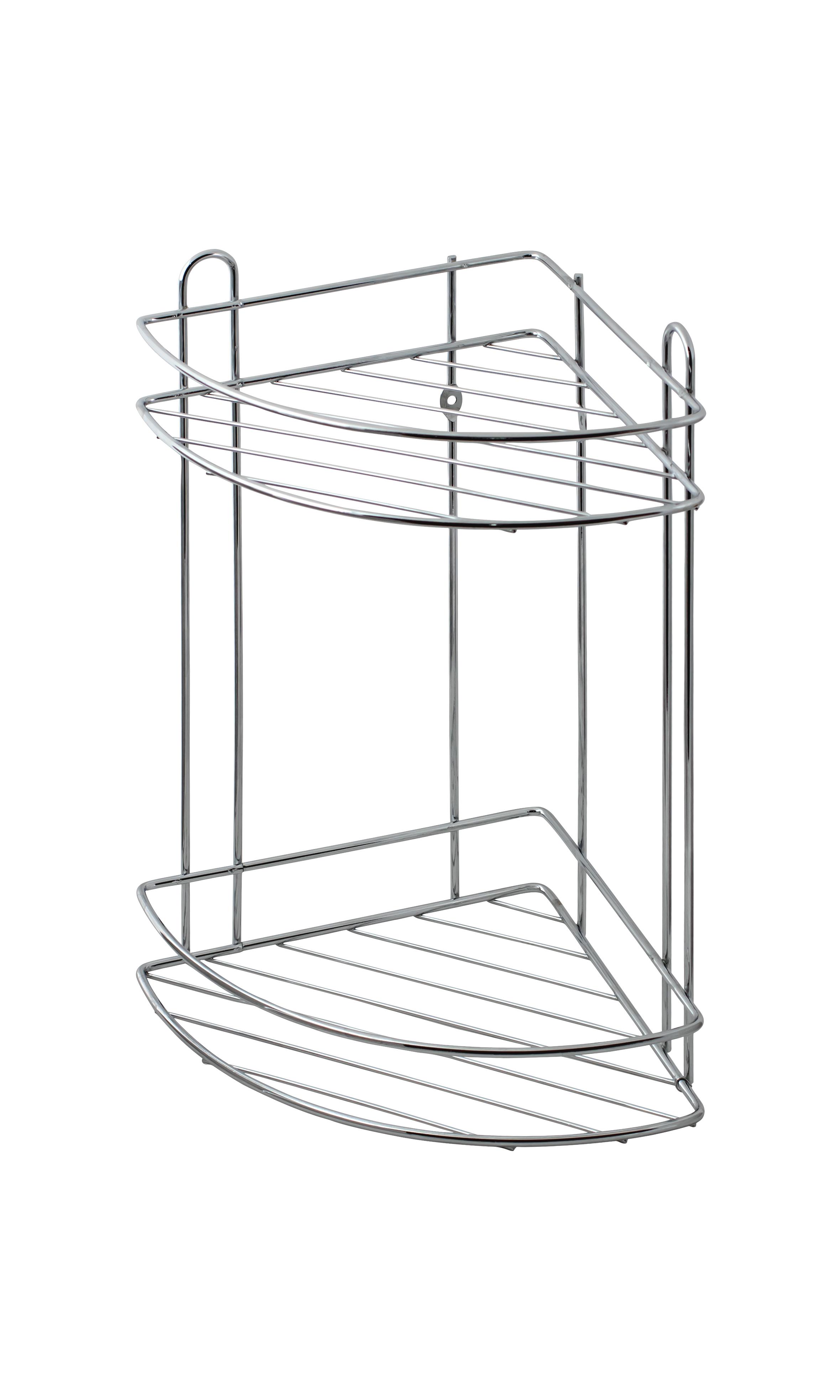Полка угловая Simple 2-ярусная Хром (L3222) Полка угловая Simple 2-ярусная Хром (L3222)