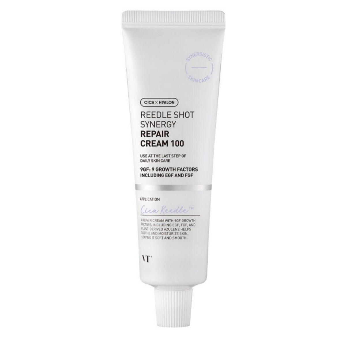 Крем для лица VT Cosmetics REEDLE SHOT SYNERGY REPAIR CREAM 100 с азуленом регенерирующий 50 мл (2466178191)