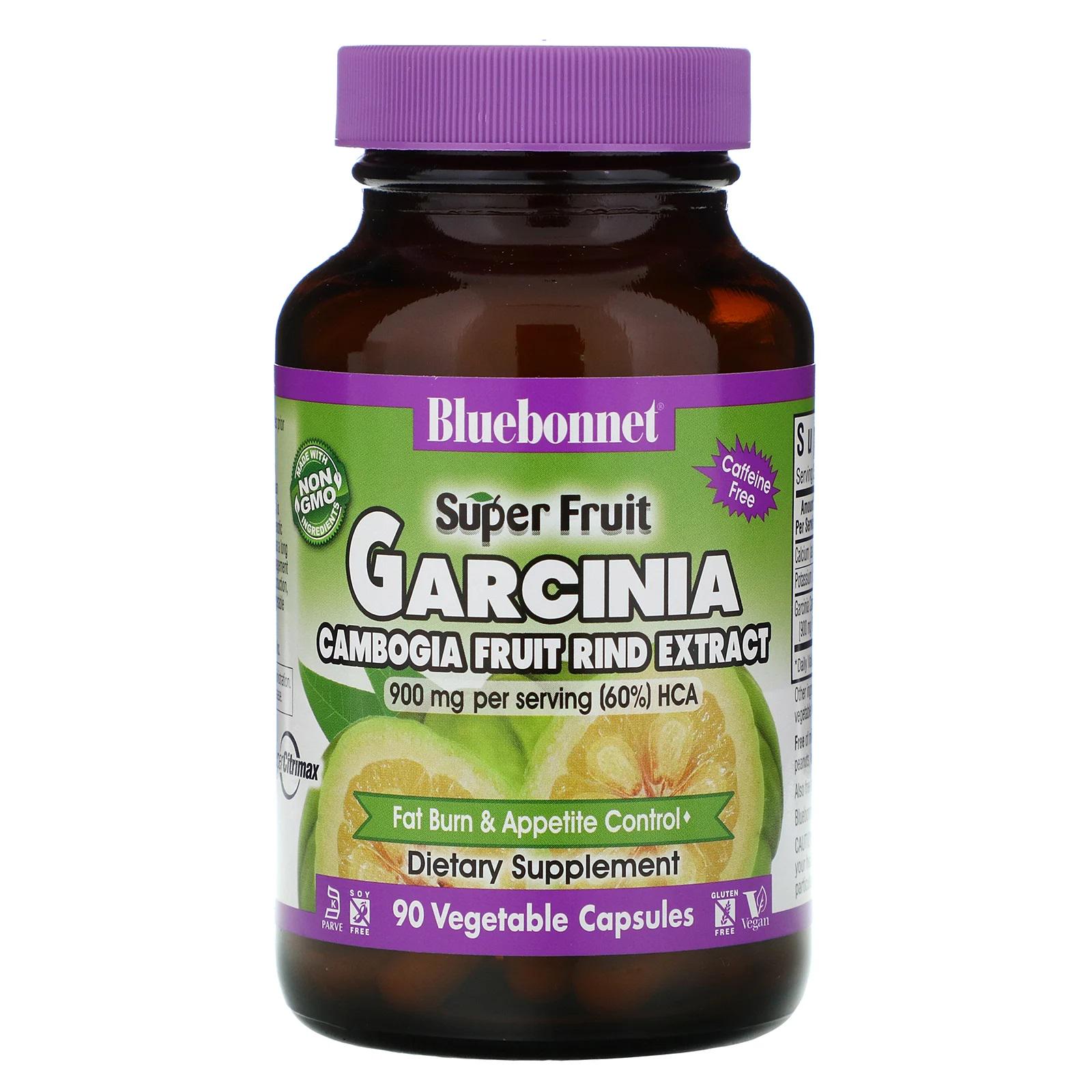 Гарцінія Bluebonnet Nutrition Super Fruit Garcinia Cambogia Fruit Rind Extract 90 Veg Caps