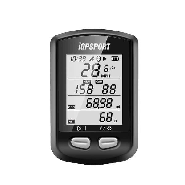 Велокомпьютер GPS iGPSport iGS10S Ant+/BT5.0 Черный