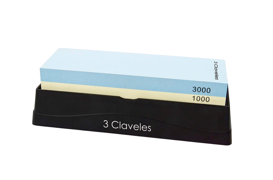 Точильний камінь 3 Claveles водний комбінований зернистість 1000/3000 18х6х3 см для маленьких та великих ножів (2292887982)