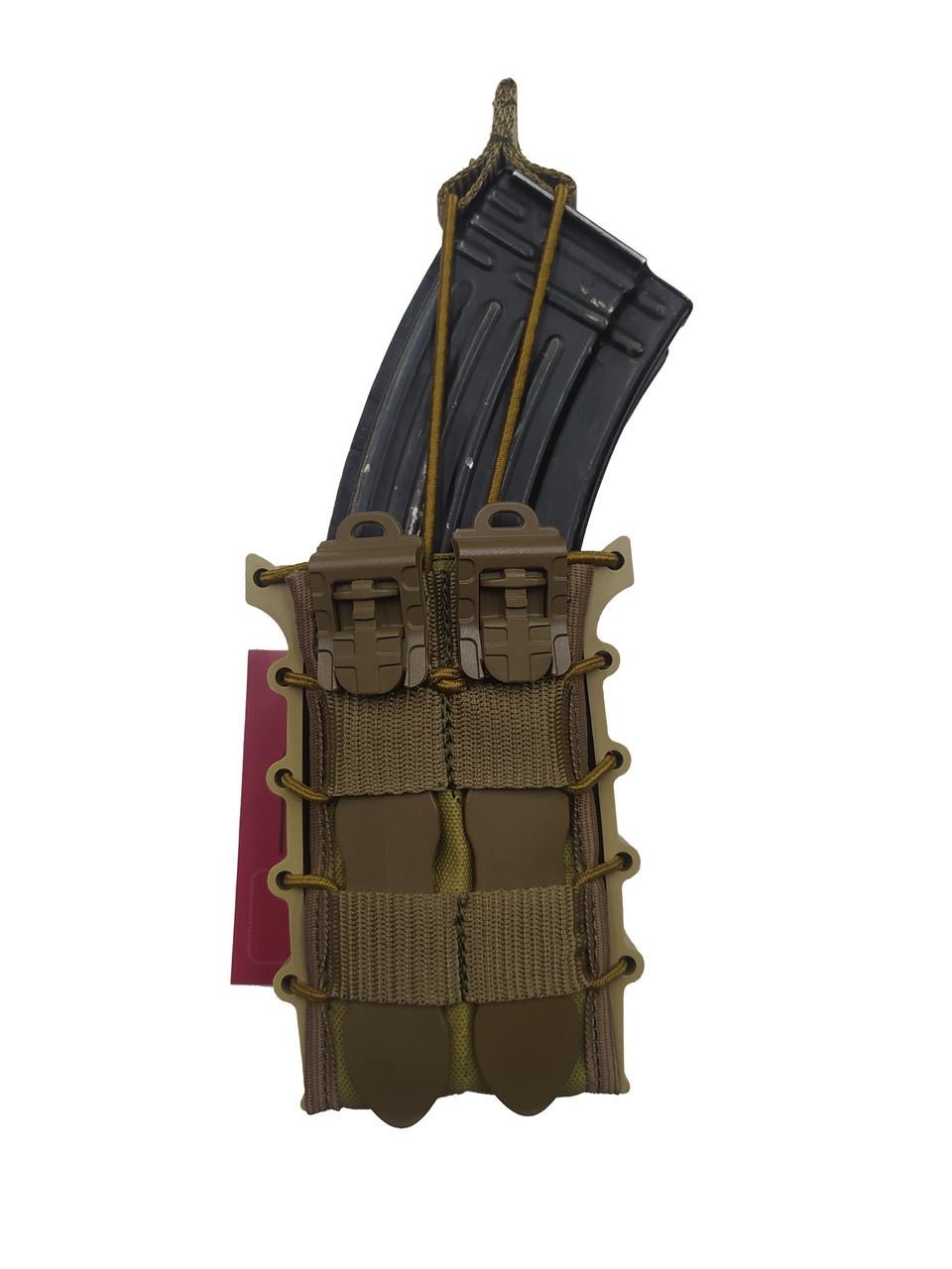 Подсумок для магазинов М&М вид 1 серия А И-2 КП2П с пластиковыми боками 2 шт. Койот (213654)