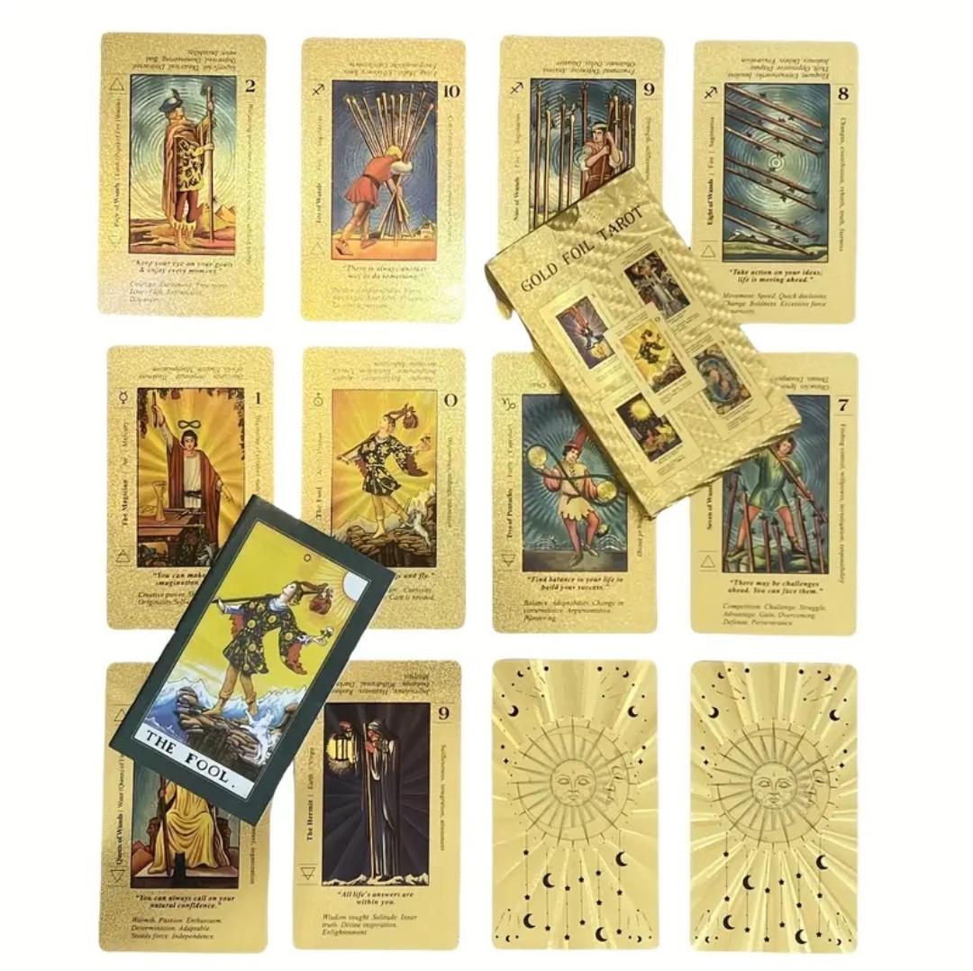 Карты таро Вейта Gold Foil Tarot Deck в Box Gold Sun (2513173953)