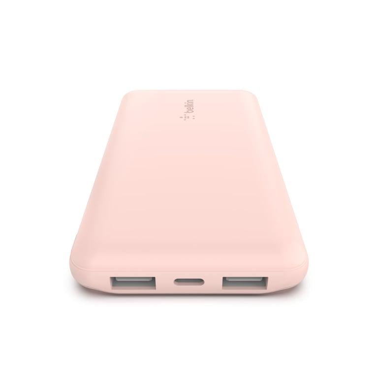 Повербанк Belkin 10000 mAh 15W Dual USB-A USB-C Rose Gold (BPB011BTRG) - фото 4