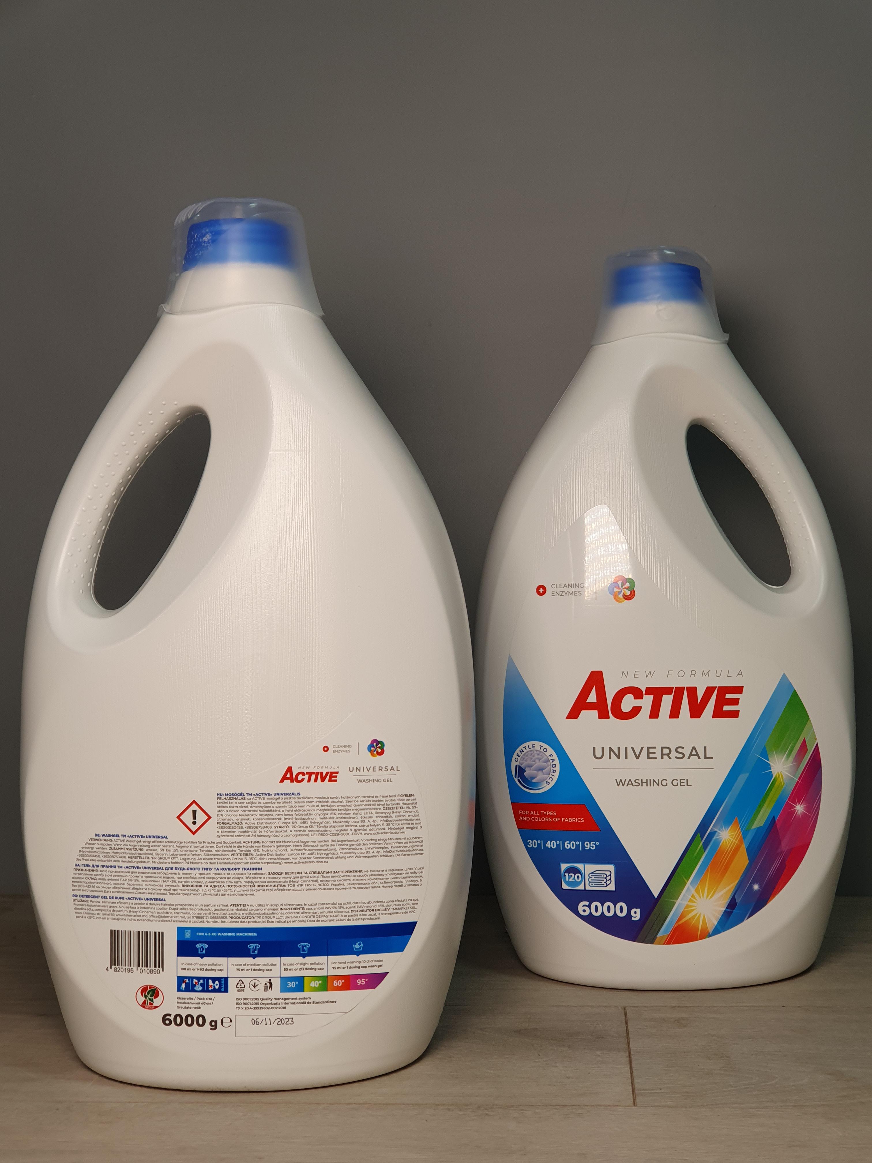 Гель для прання Active Universal 6 л 120 пранів (13461402) - фото 2