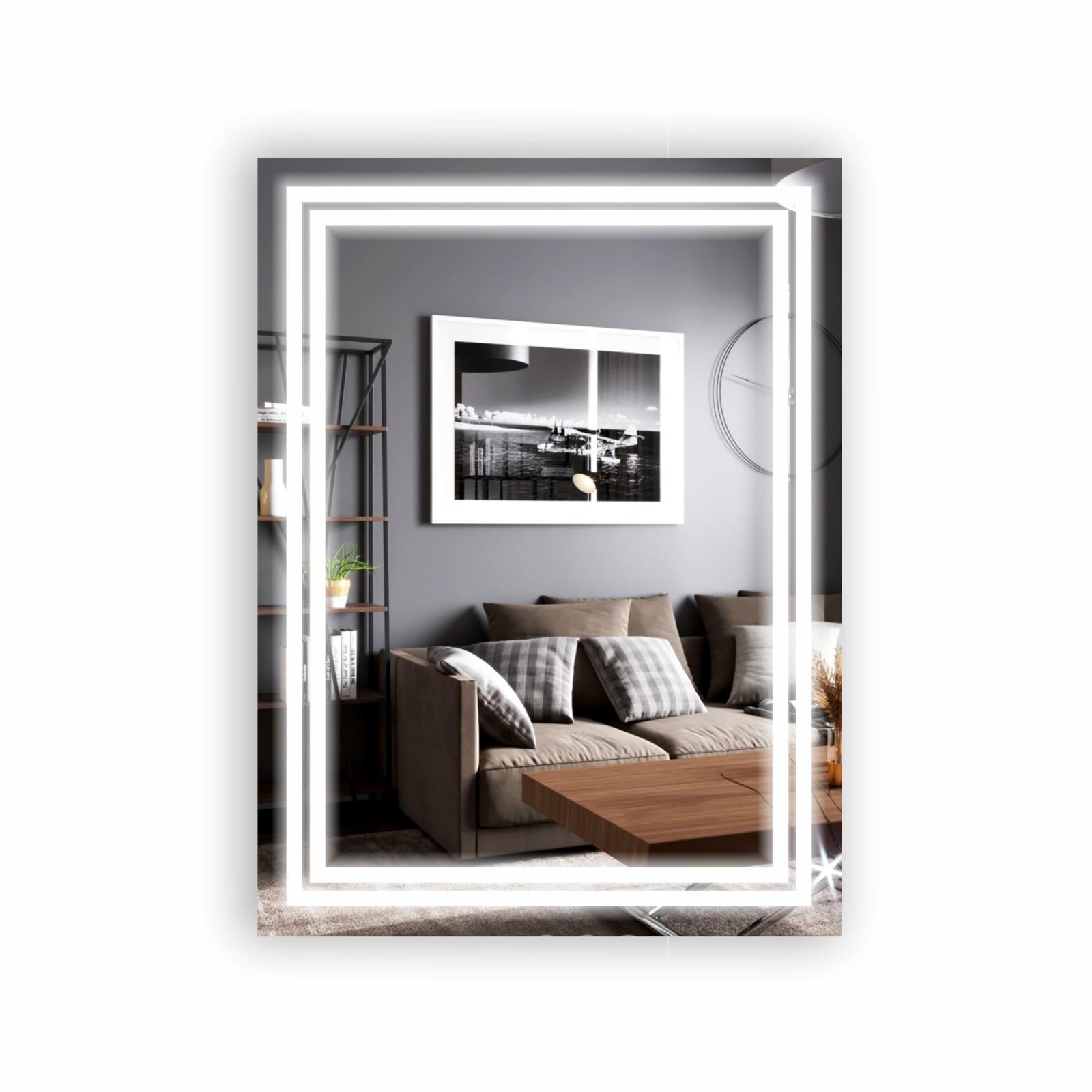 Зеркало с LED подсветкой 600х800 мм (R-005) Зеркало с LED подсветкой 600х800 мм (R-005)