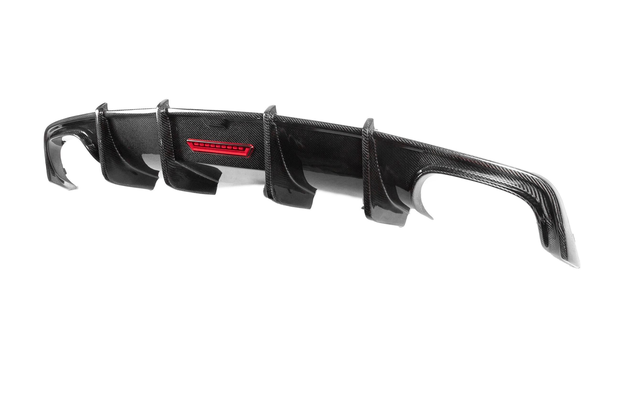 Диффузор заднего бампера DDCarbon для S-Line, 2014-2018 DDCarbon для Audi A7 2010-2018 гг. натуральный карбон (132886)