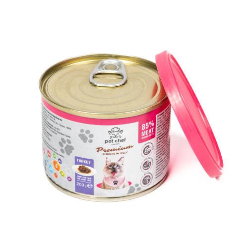 Корм вологий для дорослих котів Pet Chef з індичкою 200 г - фото 5 Корм вологий для дорослих котів Pet Chef з індичкою 200 г - фото 5