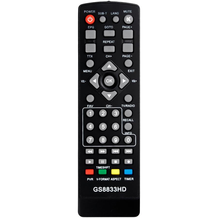 Пульт для DVB-T2 тюнера GOLDSTAR GS8833HD (4290)