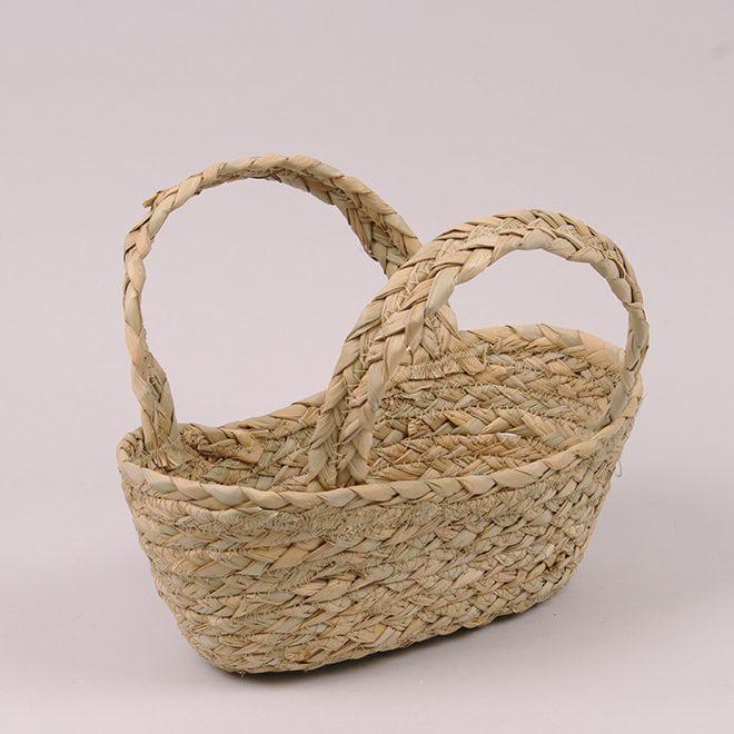 Корзина из морской травы Flora 17х12х30 см (39651)