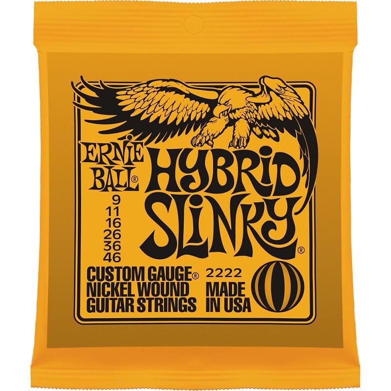 Струны для гитары Ernie Ball 2222 9-46 Hybrid Slinky