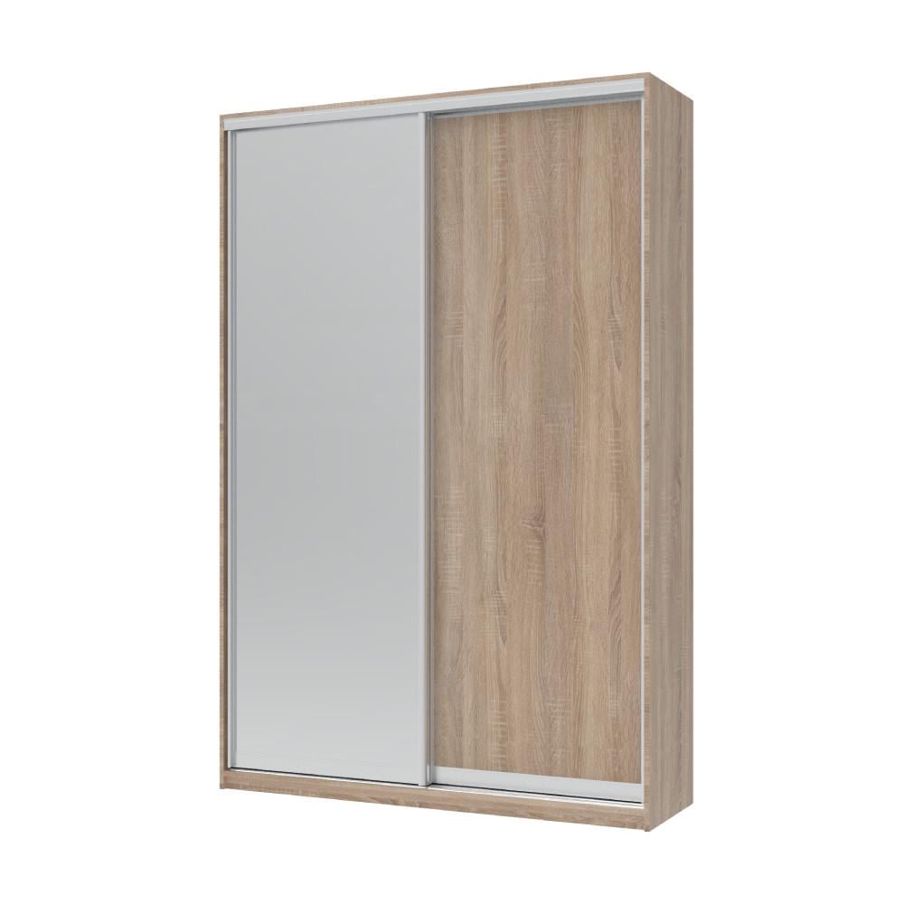 Шкаф-купе двухдверный Doros Сити Лайт 1 зеркало 150х45х225 см Дуб сонома (DRS-011082)